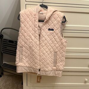 Patagonia Light Pink Quilted Fleece Vest